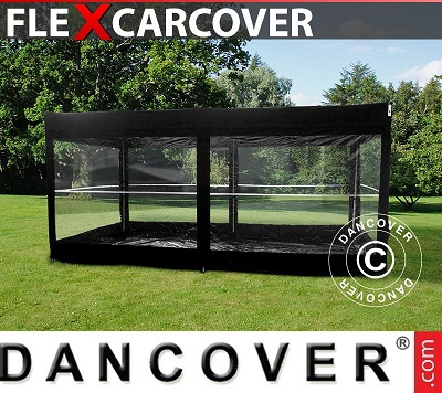 Tenda capannone garage FleX Carcovers, 2,6x5,14m, Nero