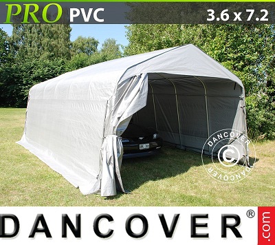 Tenda capannone garage PRO 3,6x7,2x2,7 PVC