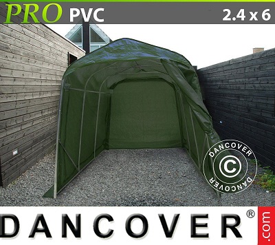 Tenda capannone garage PRO 2,4x6x2,4 m PVC, Verde
