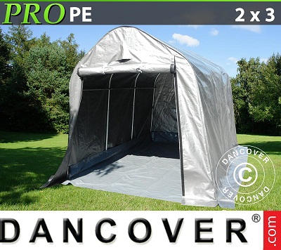 Tenda capannone garage PRO 2x3x2m, con pavimento
