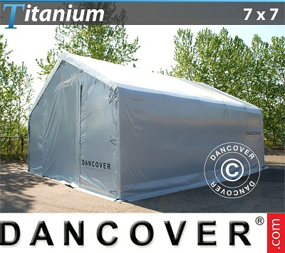 Tenda capannone 7x7x2,5x4,2 m Titanium
