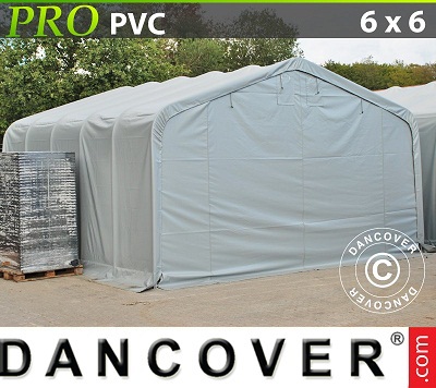 Tenda capannone PRO 6x6x3,7 m PVC