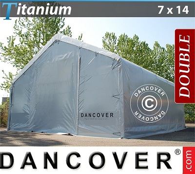 Tenda capannone 7x14x2,5x4,2 m Titanium