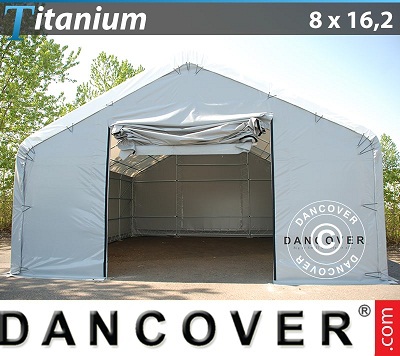 Tenda capannone 8x16,2x3x5 m Titanium
