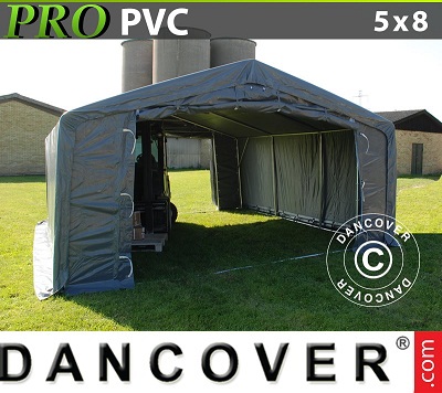 Tenda capannone PRO 5x8x2x3,1 m, PVC