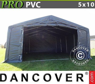 Tenda capannone PRO 5x10x2x3,1 m, PVC