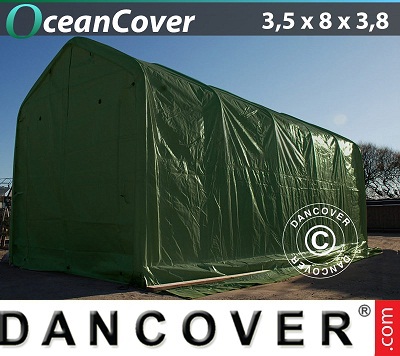 Tenda capannone 3,5x8x3x3,8 m, verde