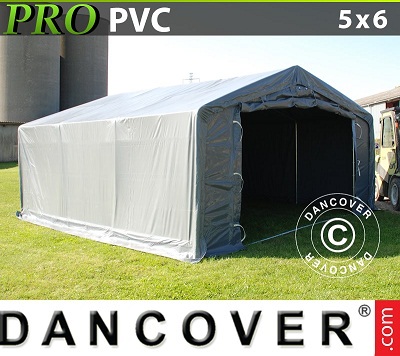 Tenda capannone PRO 5x6x2x3,1 m, PVC