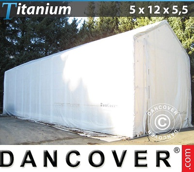 Tenda capannone Titanium 5x12x4,5x5,5 m